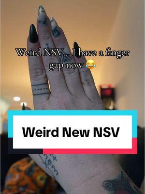 Random NSV I was never expecting after losing 185 pounds 😂 you’ve heard of thigh gap, now let me introduce you to finger gap #nsv #nonscalevictory #weightloss #weightlossmotivation #wls #massiveweightloss 