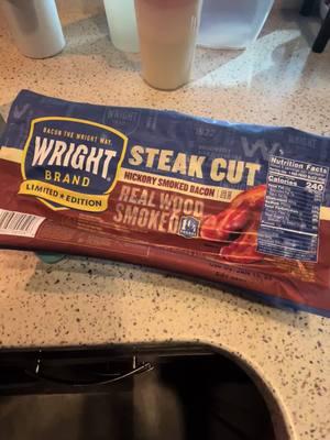 Someone over at wright brand is thinking outside the box. #bacon #breakfast #food #pov #thedaily #daily #yum #foodies #mechanicsoftiktok #fyp #omg #weekends #meat #porkbelly #pork #thick #goodvibes #goodmorning 