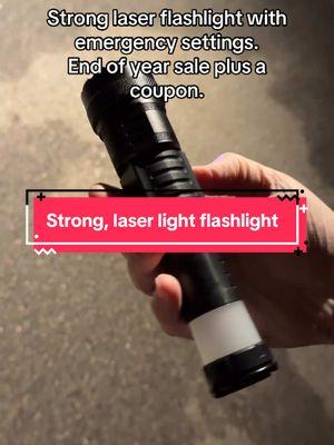 This is the best flashlight we’ve ever had! @Earrck shop #flashlight #laserflashlight #strongflashlight #emergencyflashlight #newyearnewaura #mademyyear #ttsdelightnow #giftguide 