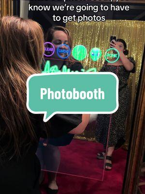 We always love a photobooth, especially the mirrorbooth! So much fun!  #weddingphotobooth #photobooth #mirrorbooth #weddingfun 