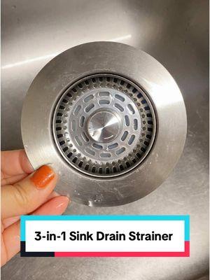 3-in-1 Sink Drain Strainer #sink#kitchen #sinkdrain #sinkstrainer#foodcatching #stainlesssteel #sinkdrainstrainer 