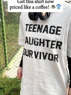 Here’s to dads who make it through teenage chaos with a smile! #teenagersbelike #fathersdaygift #funnytee #giftideas #teenagers #fyp 