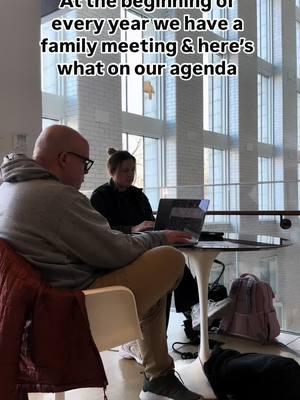 We have a weekly meeting to get on the same page frequently, but here’s what we do once a year! Communication is SO important in our relationship. And getting on the same page and dreaming together helps strengthen our little team.  Here’s what was on our agenda this year: * Update family mission statement   * Favorite takeaways from 2024 * Plan 2025 individual & annual goals * Assign domestic responsibilities  * Update our family management plan * Review finances & budget * Schedule trips & adventures for the year  * Pray together  Do you and your partner do family meetings? How often? What do you talk about?  #marriage #family #familymeeting #marriagegoals #familygoals #marriagetips 