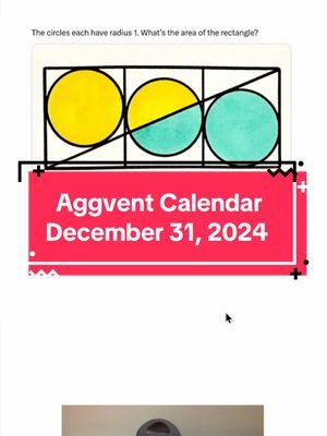 Aggvent Calendar Day 31 #andymath #math #maths 