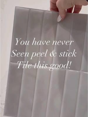 The best peel and stick tile you have ever seen. This comes in subway tile that can be hung horizontal or vertical, or square tiles, over 10 colors, and sample packs available. #peelandsticktile 