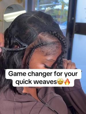 Game changer!🤩🔥 #quickweaves #leaveout #hairtutorial #quickweave #gamechallenge 