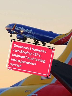 Watch this breathtaking moment captured in the early morning as you see one Southwest 737 taking off and one taxiing into the brilliant sunrise at Phoenix Sky Harbor. I hope you enjoy this video, the music as much as I did capturing it. I'm so glad I exposed for the sun so you can see it fully. Please repost and share!  . @Southwest Airlines @PHXSkyHarbor @Wyldebyrd @Deuce @Almost Captain Morgan #southwest #southwestairlines #sunrise #arizona #skyharbor #ramplife #pilotlife #usa🇺🇸 #avgeek #takeoff #aviationlovers #b737 #boeinglovers 