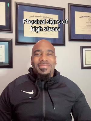 Physical signs of high stress. #fyp #fypシ #trending #fypシ゚viral #foryoupage #foryourpage #trend #for #fy #fypage #viralvideo #viraltiktok #psychology #psychologist #blackpsychologists #psychologistoftiktok #relatable #therapy #MentalHealth 