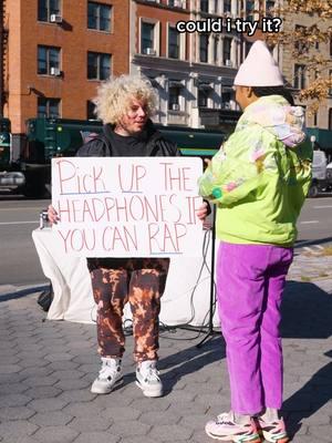 Nah she really came with some BARS #fyp #pickuptheheadphonesifyoucanrap #nyc #streetperformer #jourdencox 