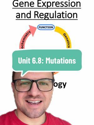 Unit 6.8: Mutations #mutation #science #biology #apbiology #teaching #apbio #pointmutation #chromosomemutation #chromosome #dna #greenscreen 