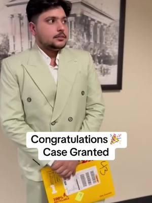 Congratulations 🎉 Case Granted #jaspreetsinghattorney 