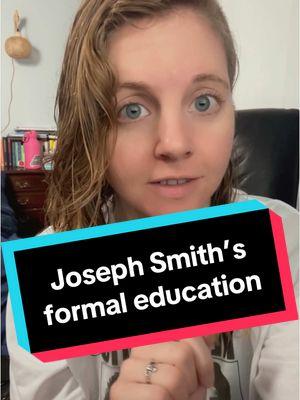 Joseph Smith was far more educated than the church says he was.  #lds #mormon #byu #byui #byuh #thechurchofjesuschristoflatterdaysaints #bookofmormon #saltlakecity #utah #idaho #exmormon #exmo #exlds 