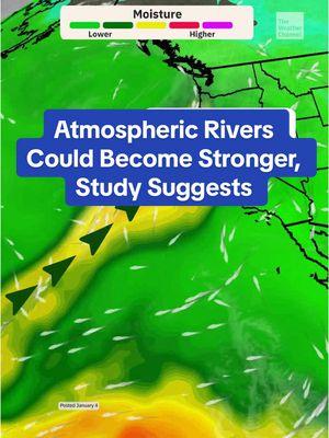 A new study shows that atmospheric rivers will become stronger and more impactful due to climate change. Meteorologist Jennifer Gray explains.  #TheWeatherChannel #atmosphere #atmosphericriver #science #climate #climatechange #meteorologist #meteorology #LearnOnTikTok #learnwithtiktok #weathertok #west #westcoast #learn #globalwarming 