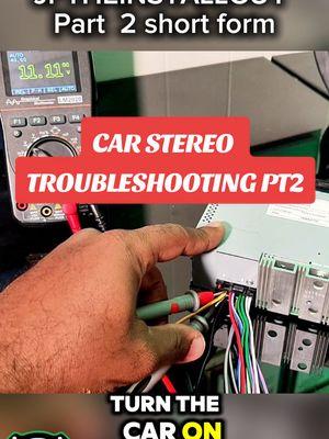 how to troubleshoot your car stereo if you have no power or no sound part 2. full video already uploaded on channel JPTHEINSTALLGUY  #troubleshoot #12volt #radio #carstero #jpsaudio 