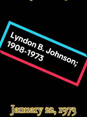 Former President Lyndon B. Johnson, who served as the 36th President of the United States from November 1963 to January 1969, died on January 22, 1973 at age 64. #presidentoftheunitedstates #democrats #lyndonbjohnson #lbj #1963 #1964 #1965 #1968 #1969 #1960 #1961 