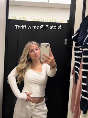 I’m #broke now #platoscloset #thriftingfinds #basicoutfit 