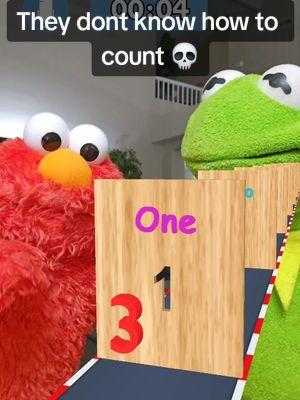 Why was 6 afraid of 7 ahh challenge 💀 #challenge #kermit #elmo 