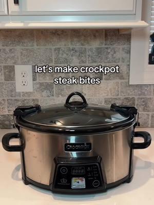 one of our house favorites! #DinnerIdeas #crockpot #crockpotmeals #crockpotdinner #easydinner #EasyRecipe #cooking #cookwithme #dinnertime #crockpotrecipe #steakbites #dinnerrecipe #kentucky 