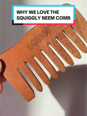 Our favorite little comb🫧💛 #squigsbeauty #haircarereview #squigglyneemcomb #detanglingcomb #scalpdetox #scalpmassager #neemcomb #creatorsearchinsights #haircareessentials 