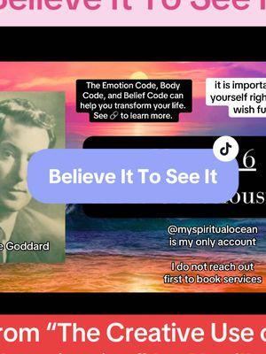 From Waves of Consciousness Podcast Episode 13: “The Creative Use of Imagination”!  In this episode we ride the manifestation wave and I read the book “The Creative Use of Imagination” by Neville Goddard.   You can listen or watch on YouTube, Spotify, Apple Podcasts, Google Podcasts, Amazon Music and Audible, and iHeartRadio!  Ready to let go of negative coping skills, learn how to stop intellectualizing feelings and suppressing emotions, learn how to be happier mentally, and empower yourself through the Law of Assumption, Emotion Code, Body Code, Belief Code, and Self Concept work so you can manifest a life you love?  I can help guide you during the process!  1:1 coaching and energy healing services, resources, and more are available on my page!  #lawofassumption#manifestation#consciousmanifestation#nevillegoddard#persist#retrainyourbrain#selfmastery#masteryourmind#manifesting101#manifestingforbeginners#selfconcept#eiypo#manifestationcoach#howtomanifest#podcast#wavesofconsciousness#nervoussystemregulation#consciousmind#subconsciousmind 