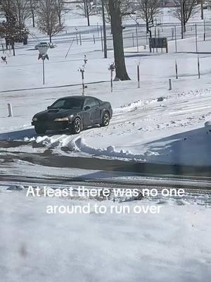 The crowds are safe here #snow #winter #iowa #mustang #drivinginsnow #ford #fordmustang #fyp #fypシ #midwest #funnyvideo #funnymoments #comedyvideo 