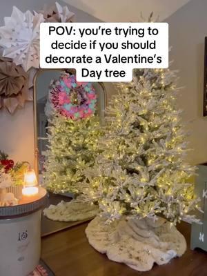 HELP! Should I do a Valentine’s Day tree this year? And if so, what the heck should I do? I want a more luxe look than the tree I did a couple years back, but I have no idea what direction to take it.  Ideas? Inspo? HALP!  . . . #postchristmas #ValentinesDay #valentinesdaytree #valentinestree #diyvalentines #diyvalentinesday #valentinesdecor #valentinesdaydecor #homedecor #diydecor #christmastree #christmastreedecor #twinklelights #wintertree #decordilemma#diyhomedecor #winterdecor 