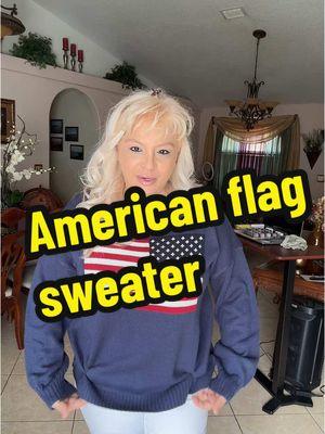 American Flag Sweater#lilymimundo #sweatshirt #clothes #ropa #abrigo 