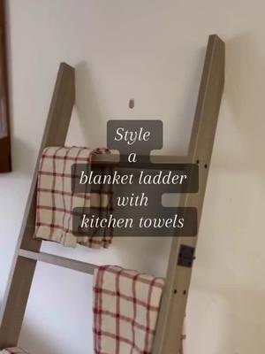 Who says blanket ladders are just for blankets? @RELODECOR #creatorsearchinsights #BlanketLadder #CreativeStorage #SmallSpaceSolutions #HomeOrganization #KitchenStorage #TowelStorage #DecorAndFunction #FarmhouseStyle #KitchenHacks #OrganizedHome #MultiUseFurniture #SpaceSavingIdeas #StorageSolutions #HomeInspo #TikTokMadeMeBuyIt