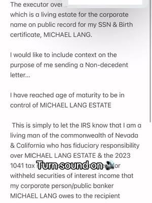 I hope this helps please do not copy word for word…inlcude this side note along with your non-decendent letter to the irs as context for the purpose of sending it! #decendent #estate #taxreturn #overpayment #sidenote #irs #letter #context  