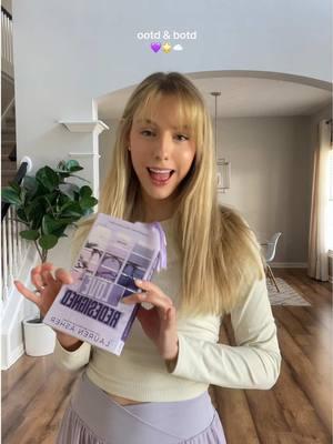 outfit of the day & book of the day 📖 top & shoes are from @lululemon, lilac skirt is from the blogilates collection at target, and my current read is love redesigned by lauren asher! 💜 #BookTok #booktoker #booklover #bookworm #swiftie #currentread #currentlyreading #swiftie #lululemon #blogilates #OOTD #botd #romancereader #bookcommunity #fyp 