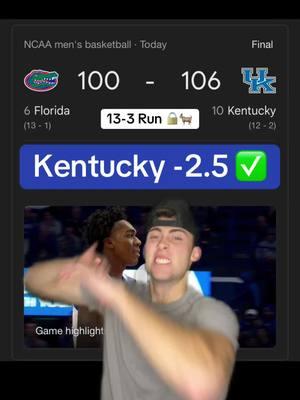 GOAT Strikes Again ✅ #cashed #bang #sportsbetting #swick #goat #kentucky 