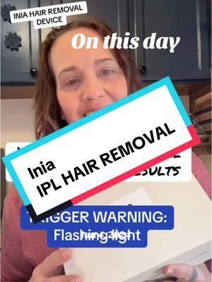 #onthisday one year #ago today and I’m still satisfied with the results 💚💜#inia #iniahairremoval #TikTokShop 