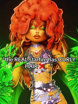 Replying to @‍‍‍‍‍‍‍‍‍‍‍ OG STARFIRE ⭐️ here’s to the ppl who wanted to see OG starfire with curly hair, who should i do next?! ARE YAWL HAPPY 😫 ( jokes ofc i love u all)  | #dresstoimpress #dresstoimpressroblox #robloxfyp #roblox #dti #dresstoimpressupdate #lottidti #teentitans @Dress To Impress 