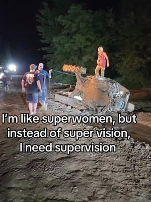 This is why everyone tells the new members never to follow me into a mud hole 🤣🤣 #superwomen #alcohol #funtimes #naptime #sxs #mud #offroading 