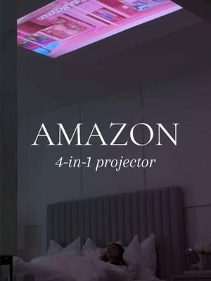 I’m in love and I’m obsessed with this Amazon 4-in-1 projector!! If you’re going to invest in one new gadget this year, THIS IS IT!!😍✨ Tap 🔗 in pr0file to shop! Xo!! #creatorsearchinsights #newamazonfinds #amazon2025 #cozyathome #musthave 