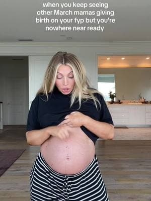 Were so excited but I need at least a few more weeks girl !!!!!! 🫣 #31weekspregnant #3rdtrimester #pregnancyhumor #marchbabies #ftm #fyp #trending 