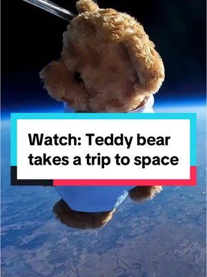 This bear has seen it all! 🧸🚀 Watch as a teddy bear experiences space for the first time when engineering students at the University of Nottingham in Ningbo, China launch it into the stratosphere, captured by a DJI drone. #bear #space #travel #drone #engineer #student #china #experiment #science #viralvideo #techtok #fy 