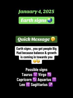 Earth signs , someone is mad at your glow up 😳. #fyp #master_peace #tarotreading #tarotreader #tarot #collectivereading #collectivemessage #allsigns #allsignsincluded♒♓♈♉♊♋♌♍♎♏♐♑ #lovereading #earthsigns☘ #earthsigns #earthsignsbelike #earthsign #earthsignlovereading #earthsignenergy 