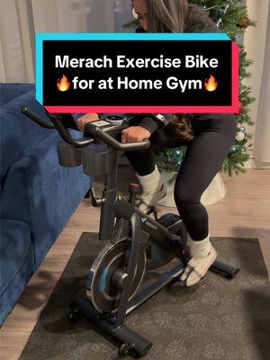 Merach Exercise Bike! 🔥 The upgrades on it are amazing!! Love my bike!!  🥰 my Home Gym is growing 😎 #stationarybike #bike #stationary #workout #workoutmotivation #FitTok #fitness #fitnessmotivation #athomegym #homegym #exercise #homeworkout #cardib #loseweight #TikTokShop #explore #fy 