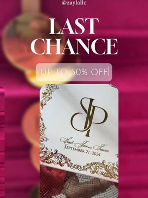 Looking for luxury invitations don’t miss this sale that ends in 2 days. #luxuryinvitations #boxedweddinginvitations #boxedinvitation #custominvitations #acrylicinvitations 