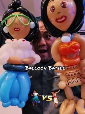 It’s time for a balloon battle! Tap on the poll to vote for a winner.  #encanto #mirabel #moana #balloontwistershawaii #balloontwistersoftiktok #balloontwisting #balloonart #balloonartist #balloonman #balloonguy #balloonsculpture #balloons #balloonanimals #balloonarthawaii #partyideas #hawaiientertainment 