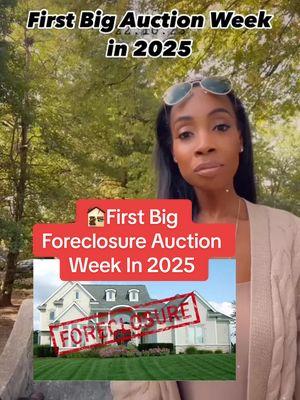 🎯 First Auction Week of 2025! Don’t Miss Out! 🏡 The first Tuesday of the month means it's auction time! 💥 This week, auctions are happening all across the country, presenting incredible opportunities to snag distressed properties. Whether you're a seasoned investor or just starting, there's something for everyone. 🔥 Pro Tips for Auction Success: ✅ Do Your Homework: Research the properties and their auction terms before you go. ✅ Have Your Finances Ready: Most auctions require immediate payment or a large deposit. ✅ Arrive Early: Scope out the process and connect with other attendees. ✅ Understand the Rules: Each auction operates differently; know what to expect. ✅ Stay Calm: Stick to your budget and don’t get caught up in bidding wars. 🚀 Don’t miss out! My FREE Masterclass covered how to find, evaluate, and buy foreclosures like a pro.   📅 Comment “MASTERCLASS” below or click the link 🔗 to register for Free, watch it now and get a jumpstart for 2025!  👉 Make sure to Tag a friend who needs this info!  #RealEstateTrends #realestate #foreclosure #foreclosureauction #foreclosureproperty #memphis #fypシ゚viral #fyppppppppppppppppppppppp #fyp #realestateinvestor #realestatehacks #realestatelife #foreclosureauction #investingforbeginners #realestate #realtoroftiktok #foreclosure #foreclosedproperties #auction #auctioneer #auctions #georgiarealestate #texasrealestate 