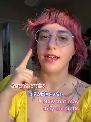 I’m reposting this one mainly so all of you can convince me to get pink hair again….#shittycrafts #crafttok #craftersoftiktok 