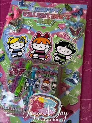 🩷💚🩵✨🦋 90s & 2000s Powerpuff Girls x Hello Kitty 👏🏽 #hellokitty#powerpuffgirls#y2k#90s#jumbocard#giantcard#partyfavors 