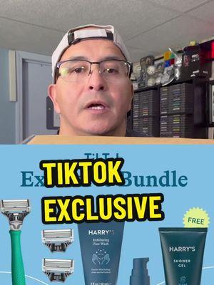 Harrys exclusive TikTok shop bundle #TikTokShop #exclusive #bundle #harrys #harry #shave #shaving #hair #groomingessentials #SelfCare #men #clean #xyzcba #harrysrazors #inspo #viralchallenge #2025goals #tiktokmademebuyit #influencer 