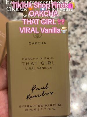 “Vanilla dreams in a bottle ✨🌸 #OakchaVibes #VanillaLuxury #ScentOfElegance #OakchaGlow #VanillaAddict #OakchaEssence   #VanillaPerfume #TikTokBeauty #Oakcha #ScentOfTheDay #VanillaMagic #tiktokshopfinds I get stopped & asked what perfume I’m wearing, everytime I wear this out!  