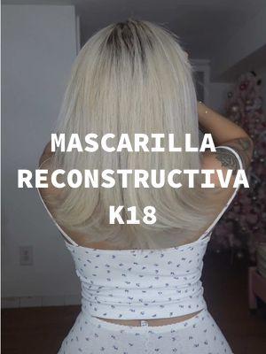 back at it with @K18 Hair ❤️  productos utilizados: Mascarilla de @k18  Protector de la calor de @Kérastase & aceite de @Olaplex y la @Dyson USA  #k18results #k18hair #rutinadecabello #mascarilladecabello 