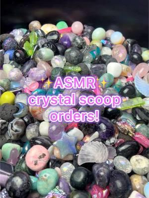 ASMR crystal scoop orders! ✨🥣🥣🥣✨ #crystalconfetti #crystalconfettiscoop #crystalscoop #crystalshop #crystaltok #crystalsoftiktok #crystalasmr #asmr #asmrsounds 