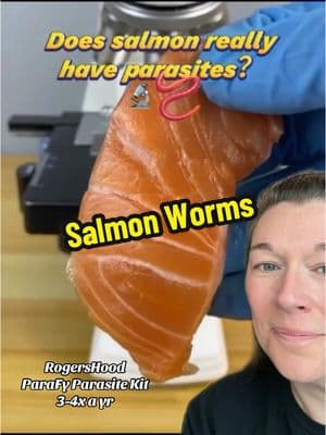 Salmon and fish have worms it’s natural but we should all be ParaFy cleanse 3-4x a year! It’s easy and helps reset your body!  #salmon #parasites #deworm #guthealth #gutsupport #IBS #wormqueen 