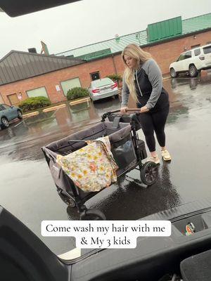 Have you ever been to the salon just to get your hair washed? #sahm #MomsofTikTok #hairappointmentvlog #vlogs #realisticmomlife #hairwashday 